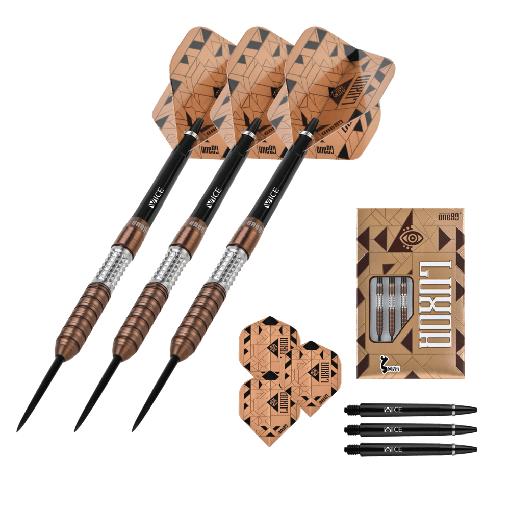 ONE80 Luxor Zeta 90% Steel Tip Darts