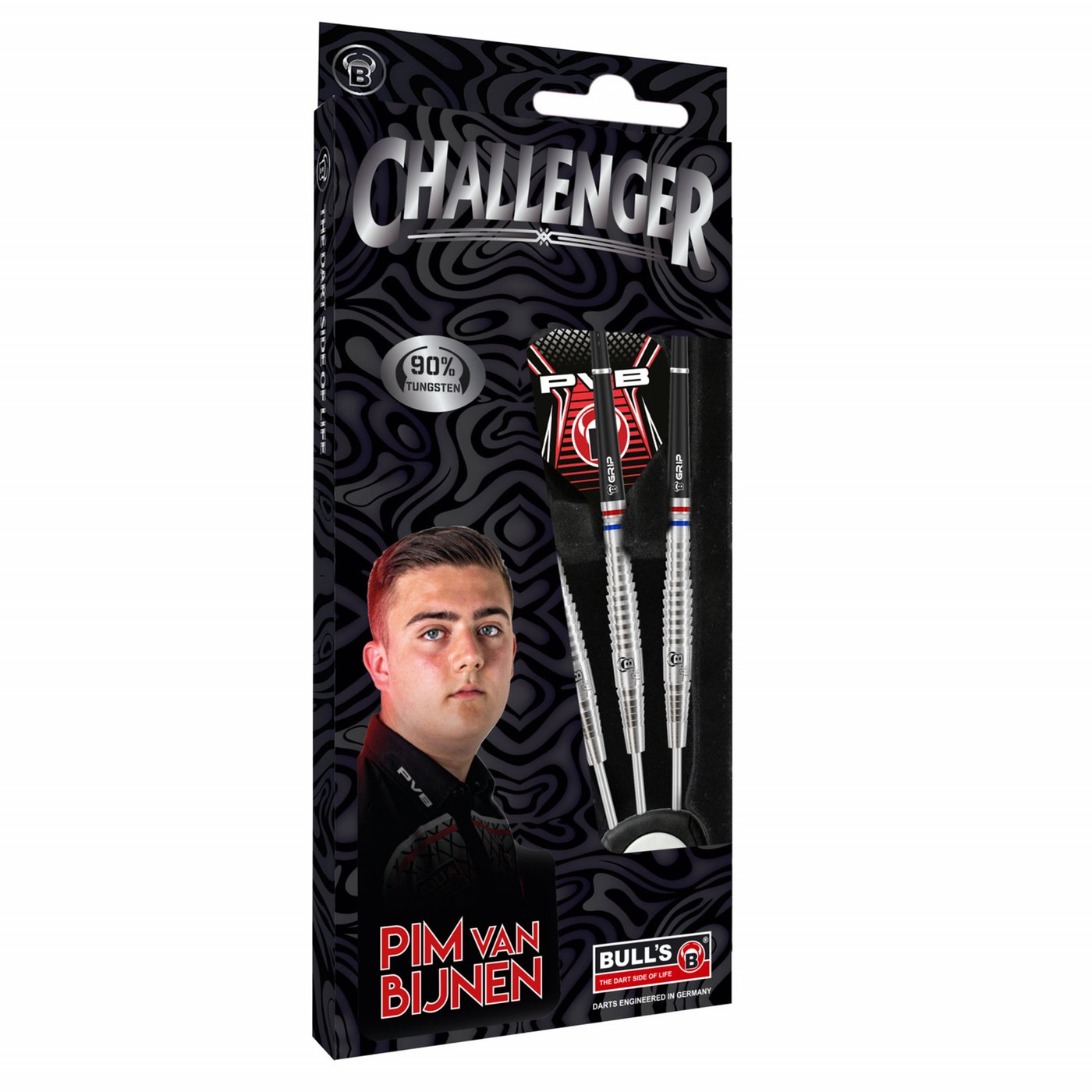 BULL'S Challenger Pim van Bijnen 90% Steel Tip Darts