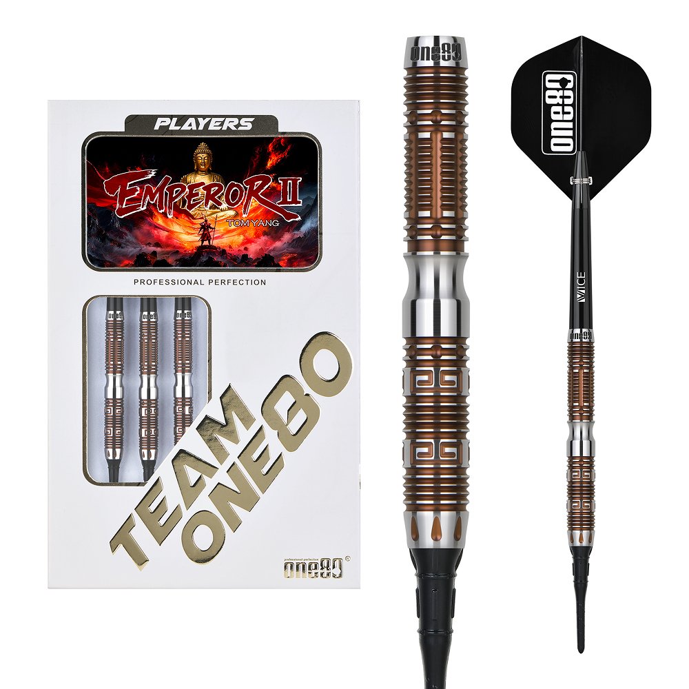 サーモン2ターキー1 ONE80 Tom Yang Emperor II Bronze 90% - Soft Tip Darts