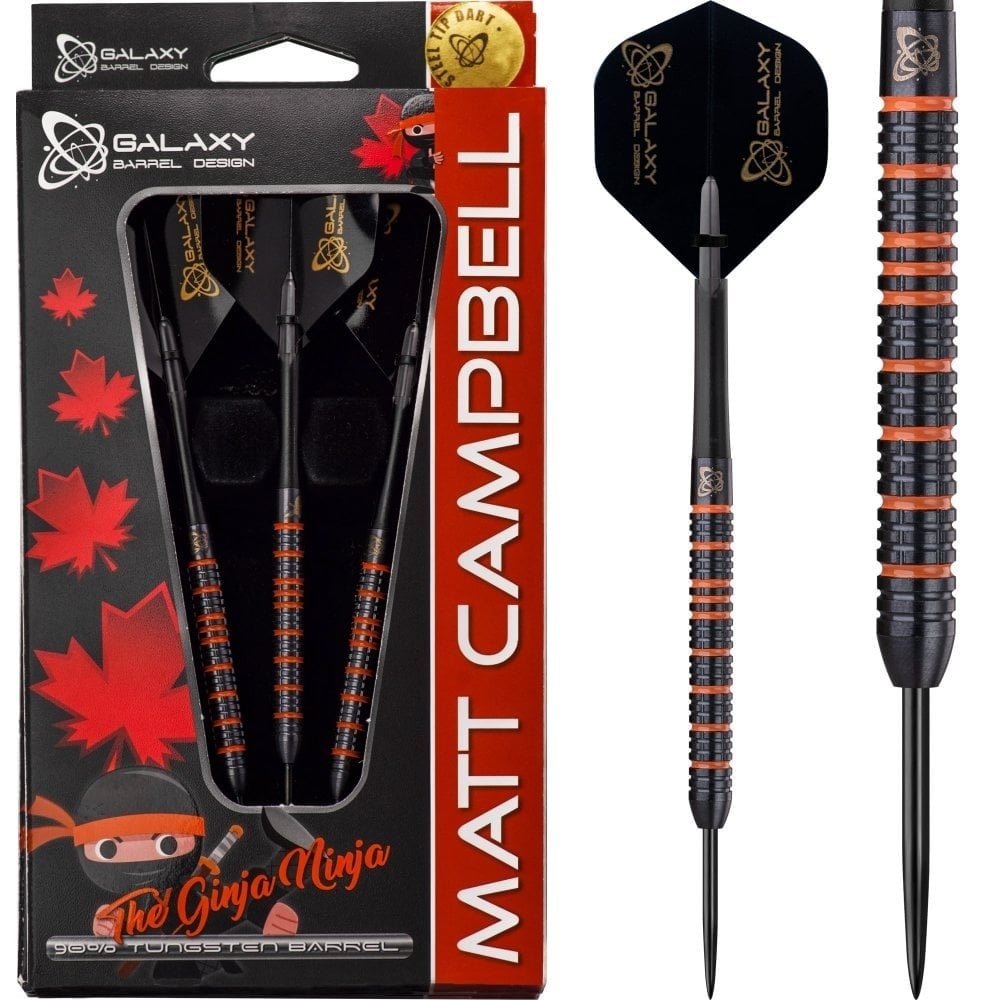 Galaxy Matt Campbell The Ginja Ninja Black V2 90% Darts