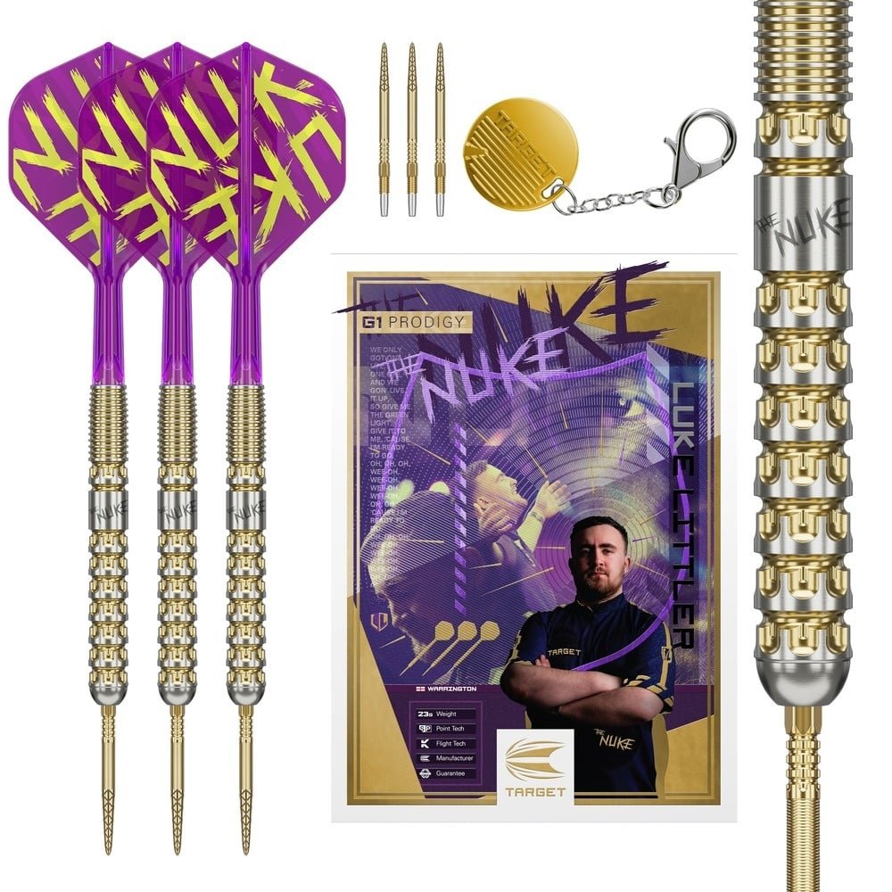 ルークリトラー　G1 スティールダーツ Target Luke Littler G1 Prodigy Swiss Point 90% Darts