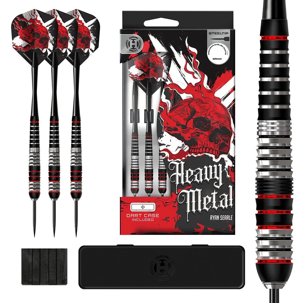 Harrows Ryan Searle Heavy Metal Brass - Steel Tip Darts