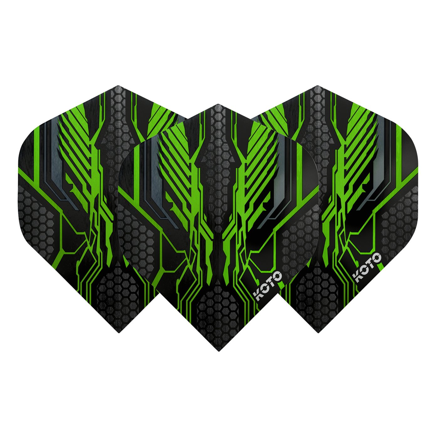 KOTO ZIZ-Wing NO2 Green Darts Flights