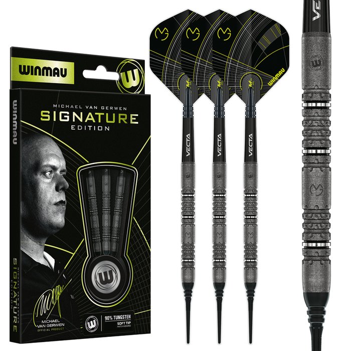 WINMAU MICHAEL VAN GERWENシグネチャーSIGNATURE Winmau Michael van Gerwen Signature Edition 90% Soft Tip Darts