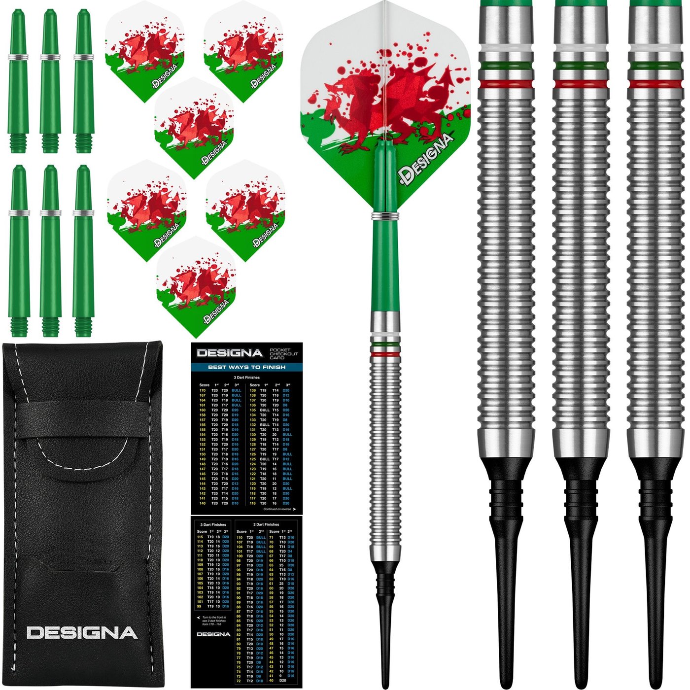 Patriot X Wales 90% Soft Tip Darts