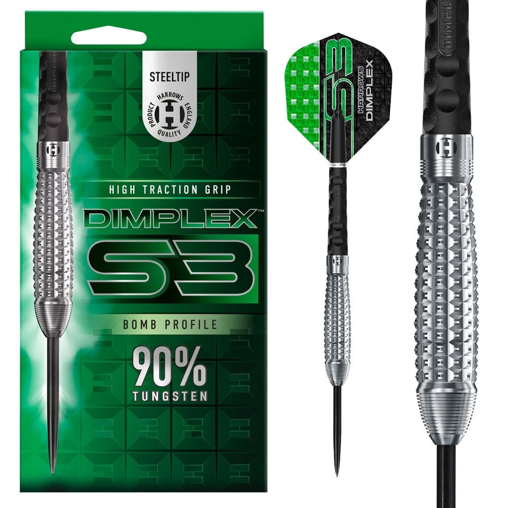 Harrows Dimplex S3 Bomb 90% - Šipky Steel