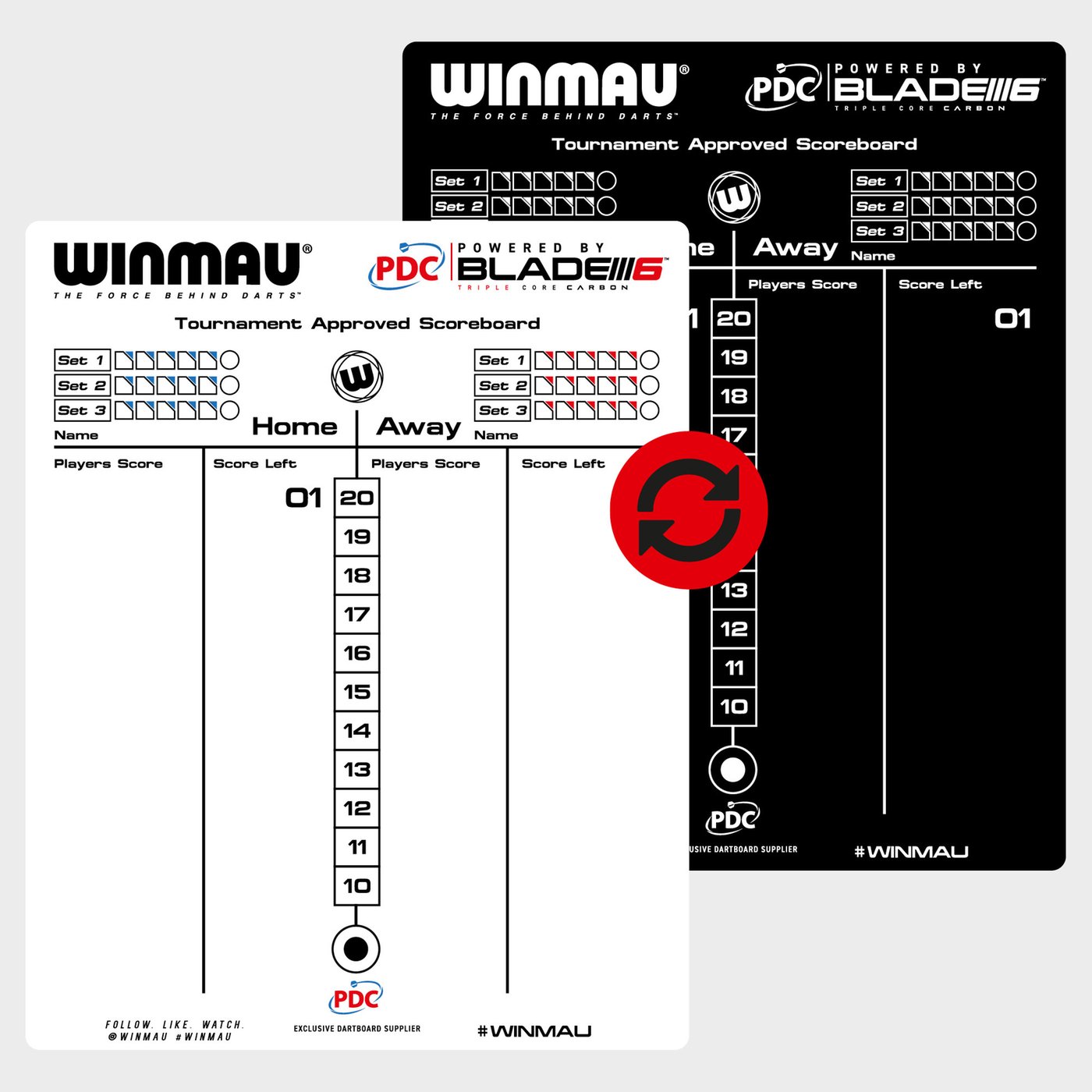 Winmau Official Tournament Scorebordset