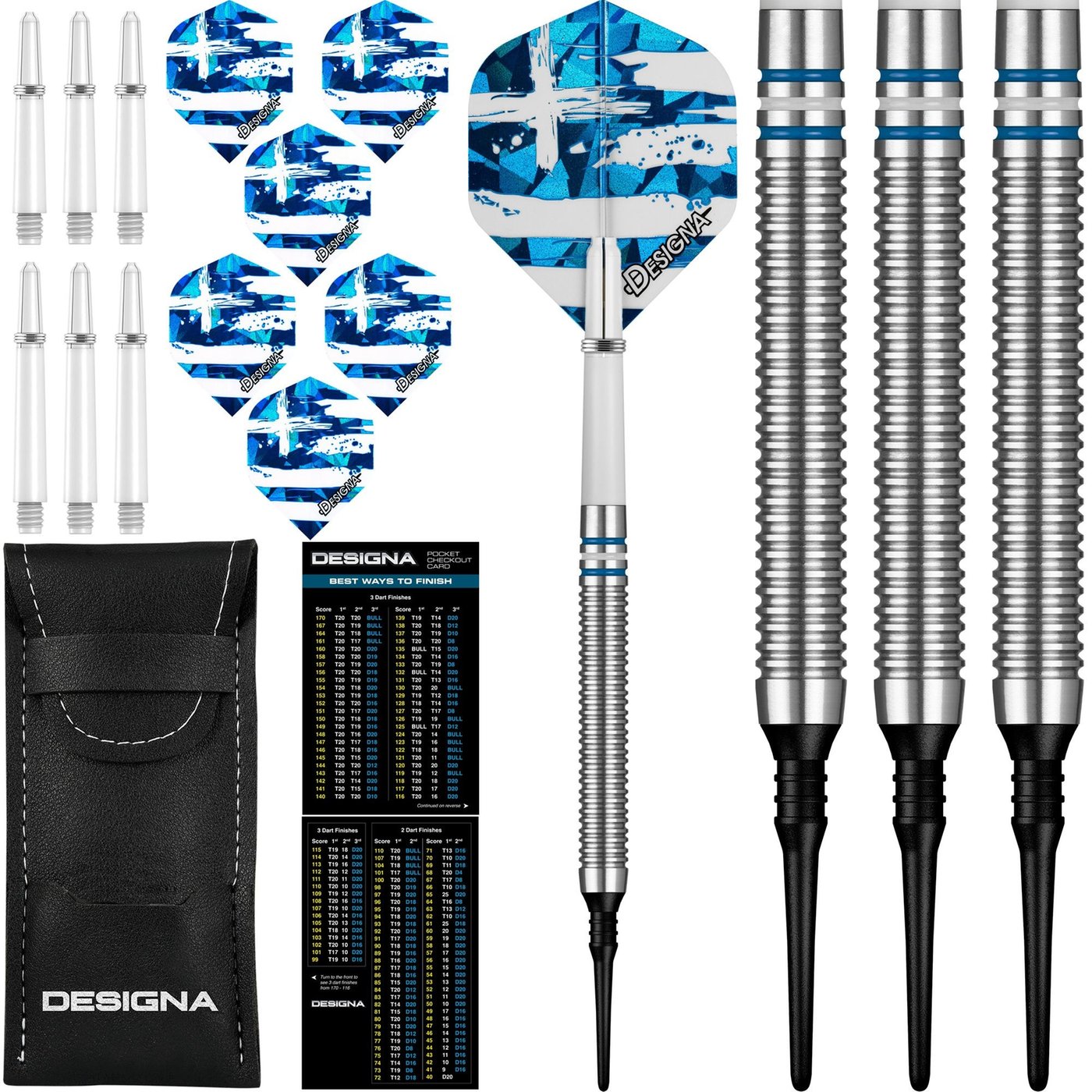 thumbnail image 2 of DW Regulator 90% Tungsten Soft Tip Darts, Precision Balanced, Accurate... 2 of 10