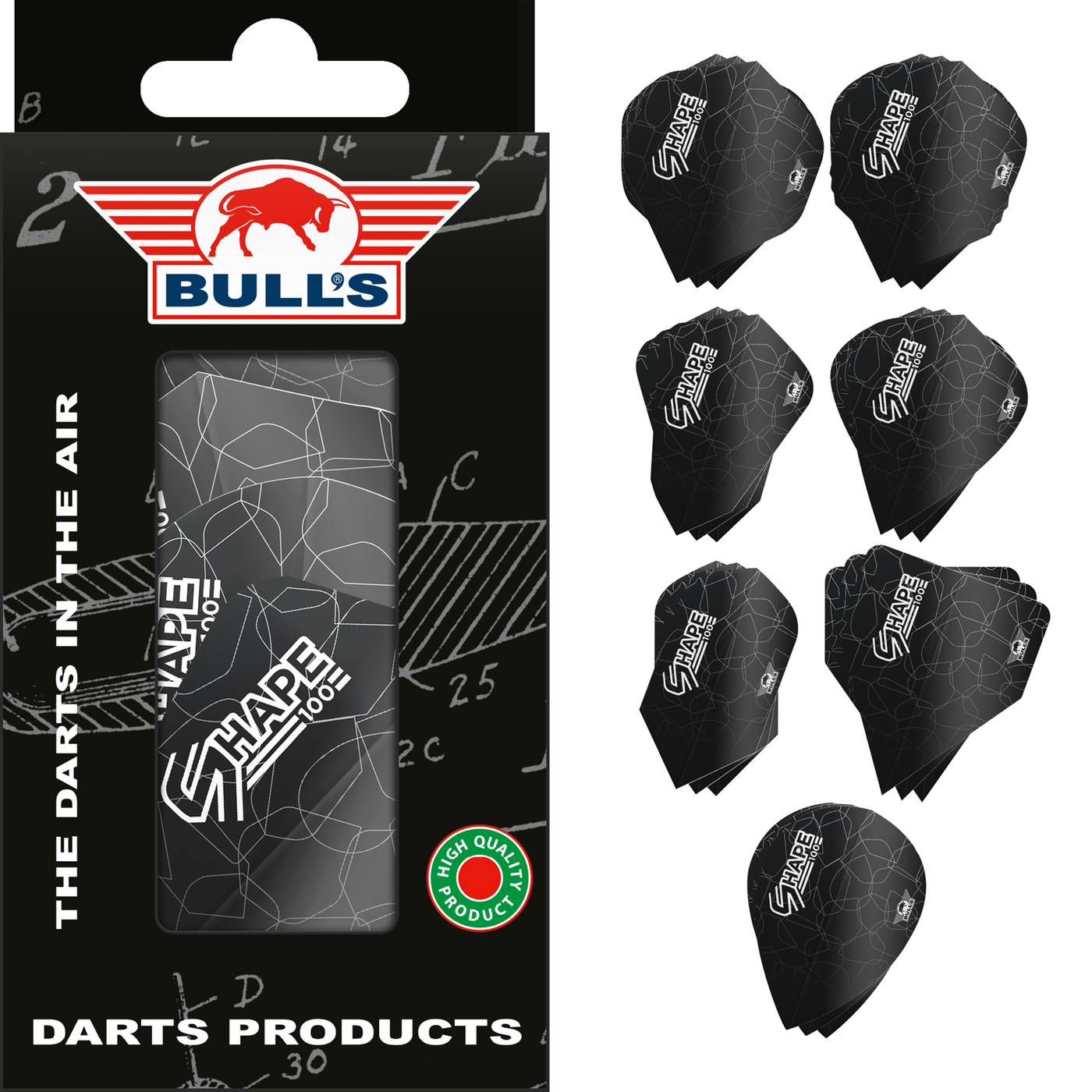 Bull's - Flight Shape Testkit - Dartflights