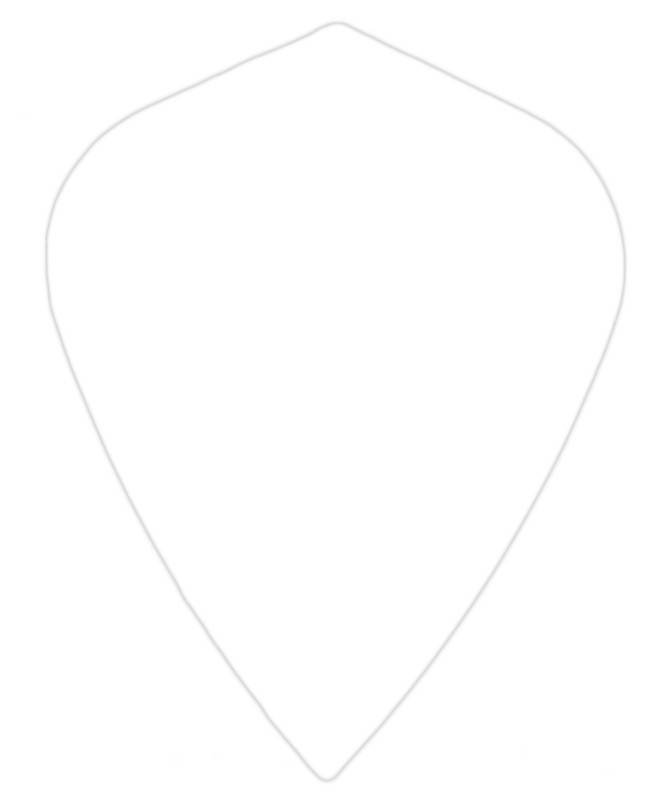 Poly Kite White - Dart Flights