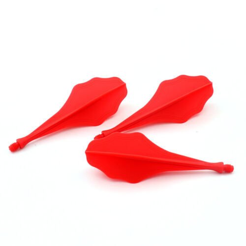 Cuesoul - TRAJ AK8 Flight Integrated Dart Flights - Cloud Shape - Red Darts Flights