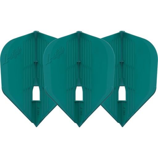 L-Style Champagne Kami L3 Shape Deep Green - Dart Flights
