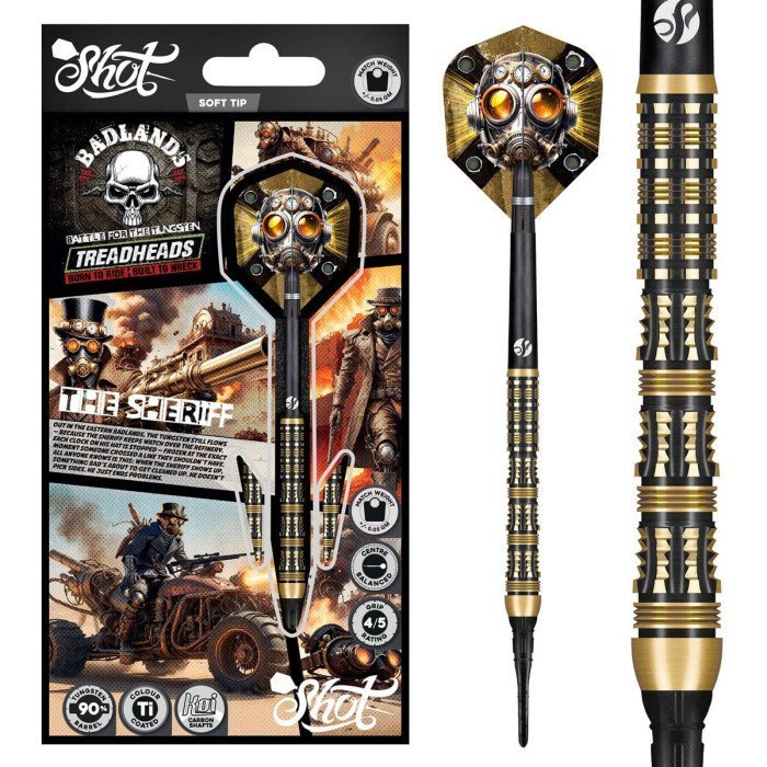 Shot Badlands The Sheriff 90% Soft Tip Darts