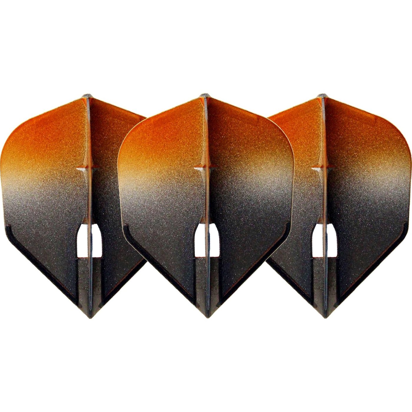 L-Style Champagne L3 Shape 2-Tone BK×Orange - Dart Flights