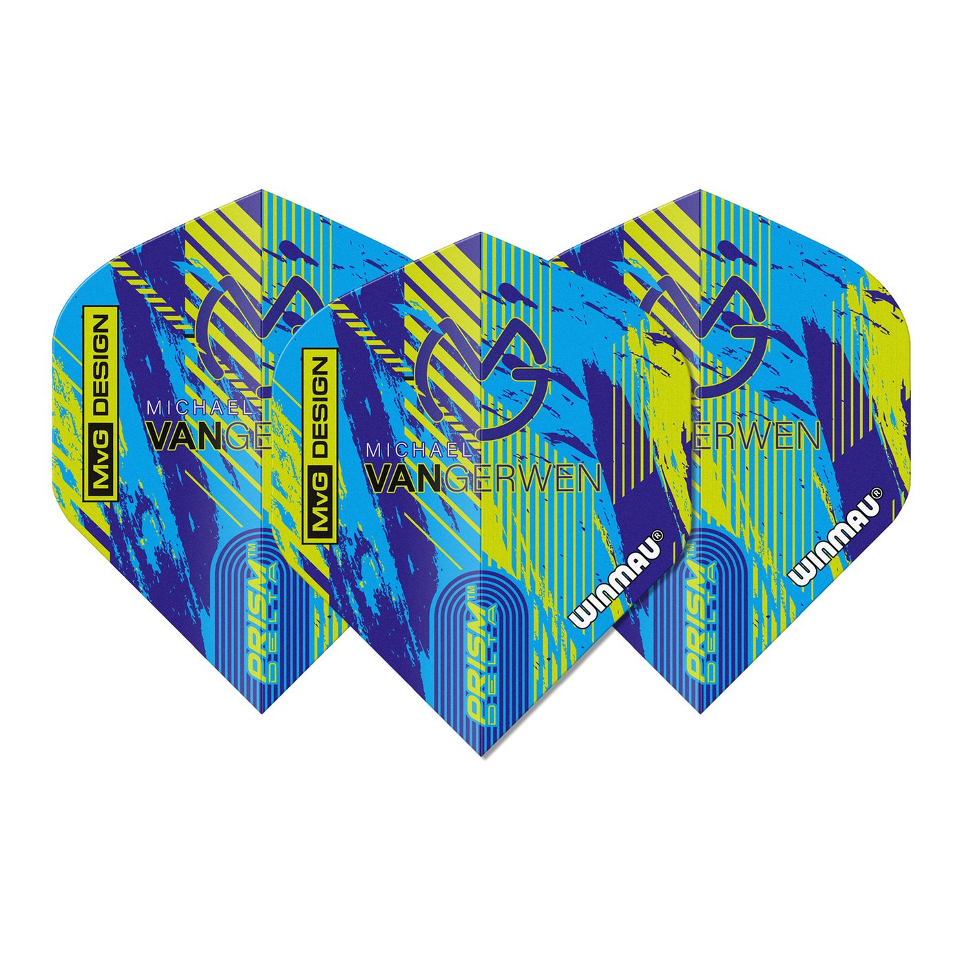 Plumas Winmau Prism Delta MVG Design Blue/Green