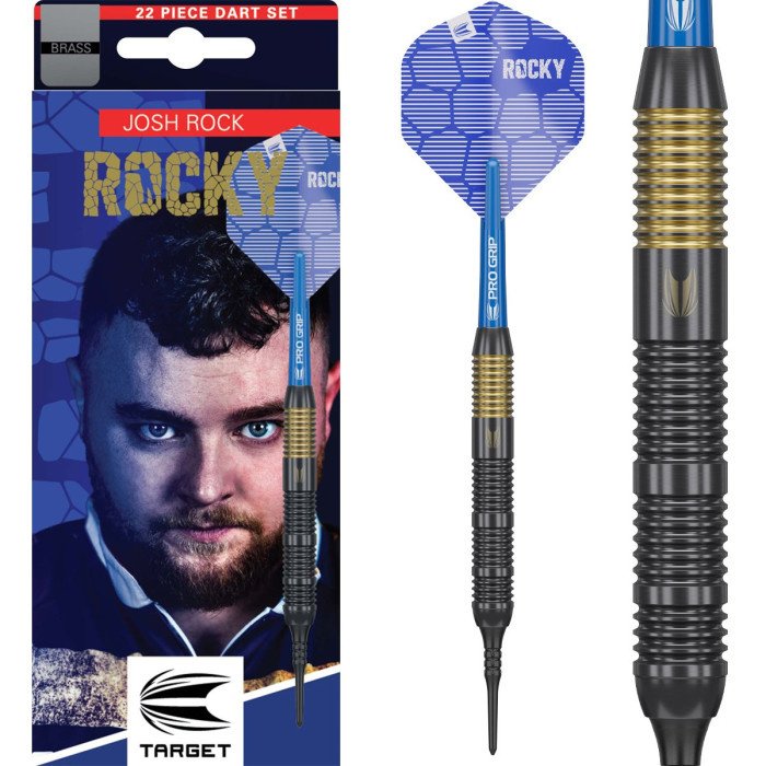 Target Josh Rock Brass Set 22 Pieces Soft Tip Dartpile