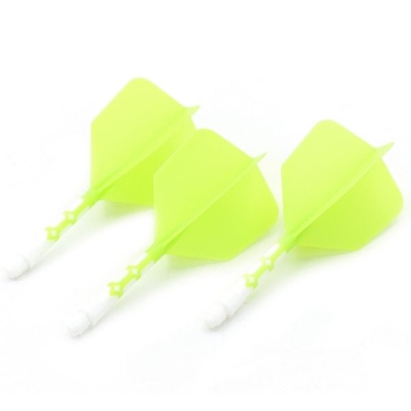 Cuesoul - ROST T19 Integrated Flights - Big Wing - Green White - Dart Flights