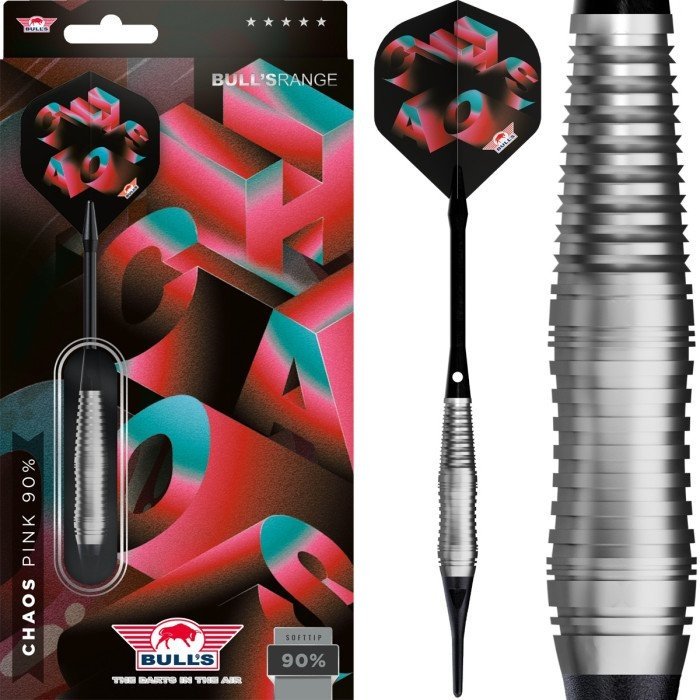 Bull's Chaos Pink 90% Soft Tip Darts
