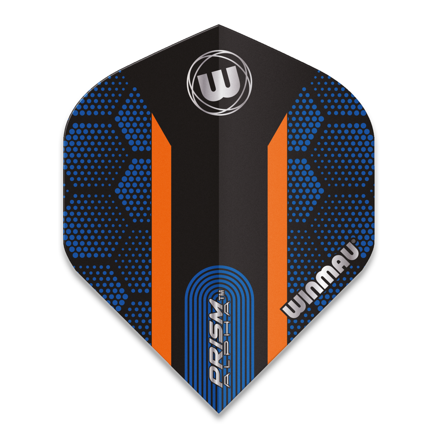 Plumas Winmau Prism Alpha Extra Thick Blue & Orange Stripe