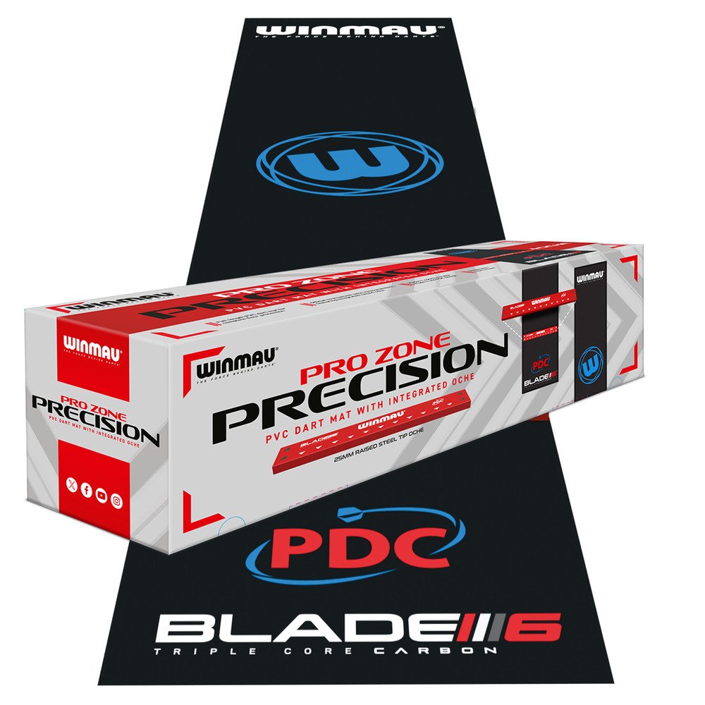 reas1 ＋ p5mate Pro セット Winmau Pro Zone Precision PVC + Integrated Oche Dart Mat