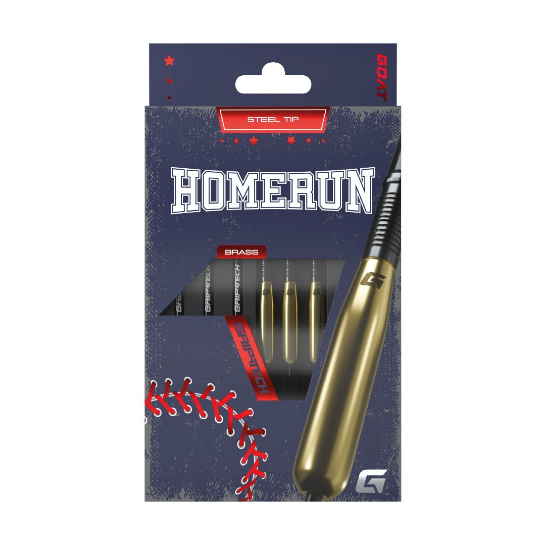 GOAT Homerun Gold Brass - Steel Tip Darts - Dartshopper.com