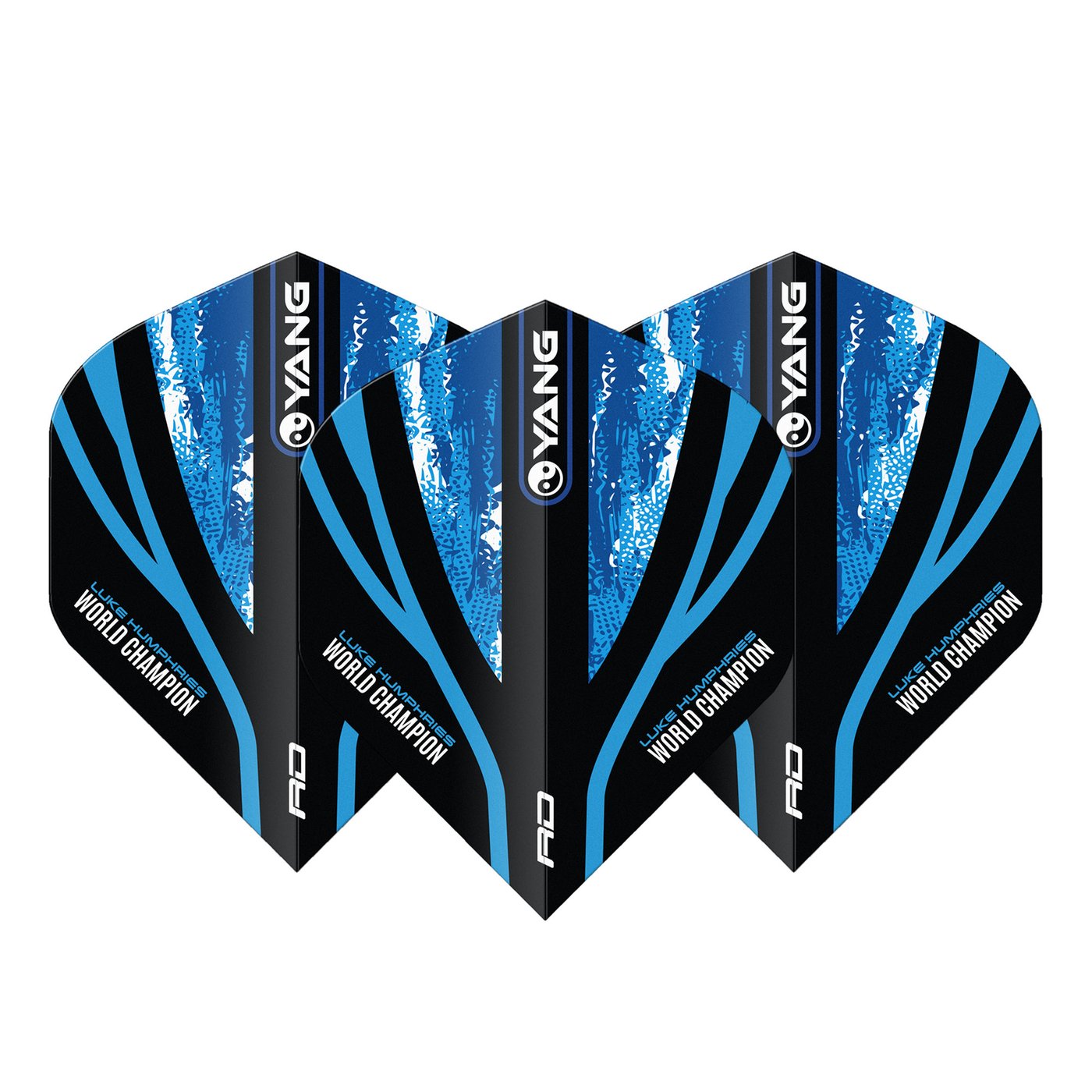 Plumas Red Dragon Luke Humphries World Champion Blue & Oro Yin Yang