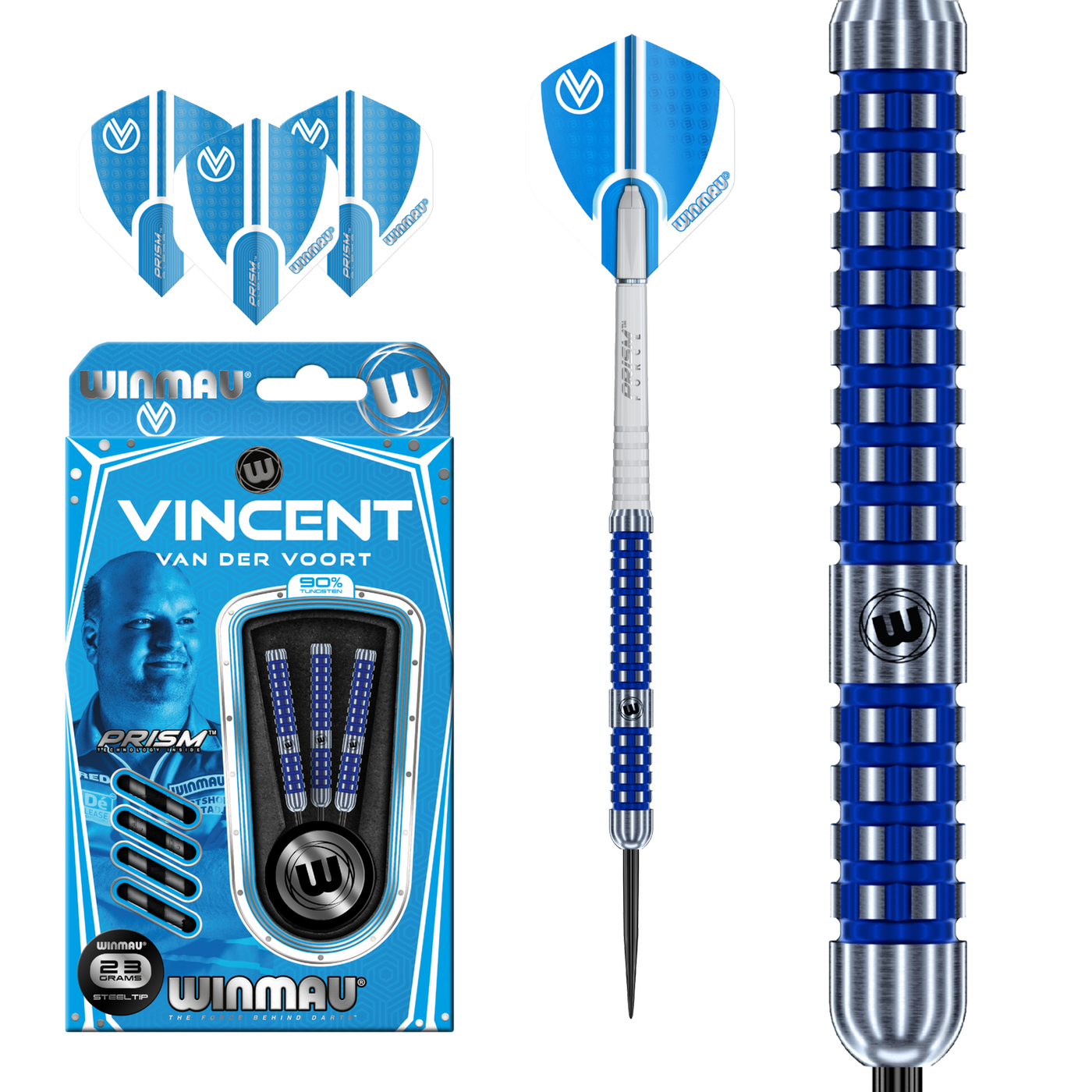 Winmau Vincent van der Voort 90% Freccette Steel Darts