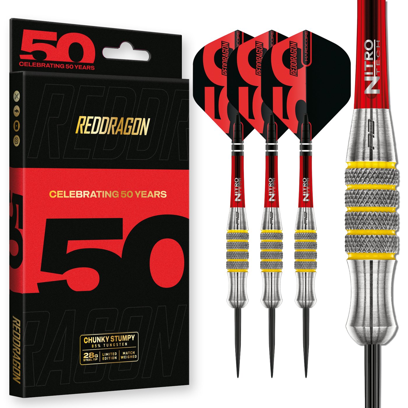 Red Dragon Chunky Stumpy 7 85% Limited Edition Darts