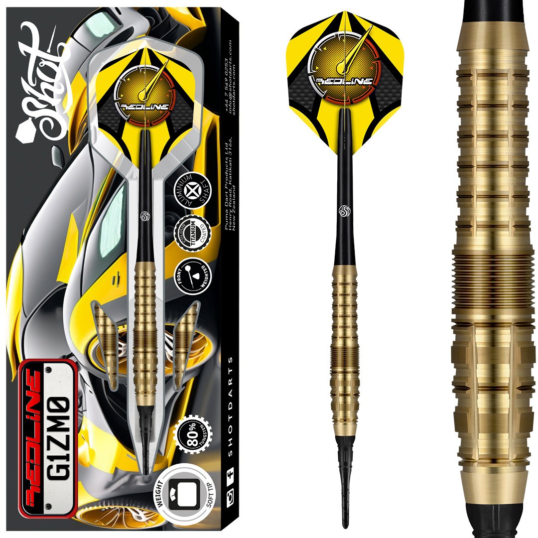 Dardos Shot Redline Gizmo 80%  Punta de Plástico