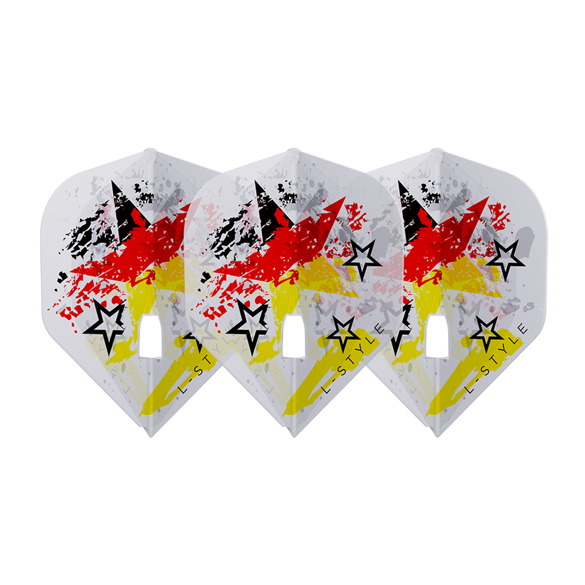 L-Style L1 Pro Stefannie Rennoch Clear White Darts Flights