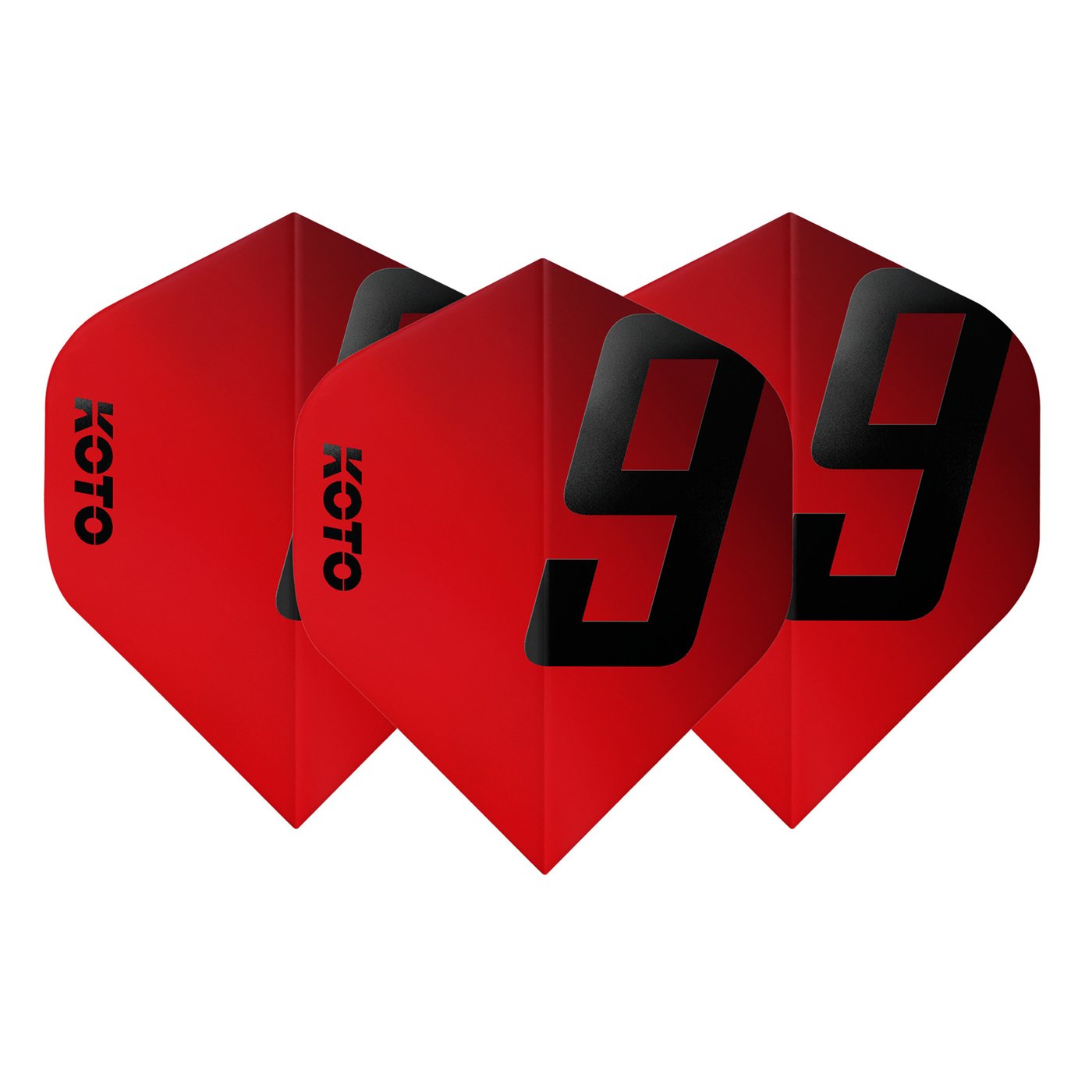 KOTO 9 Edition Metallic NO2 Red Darts Flights