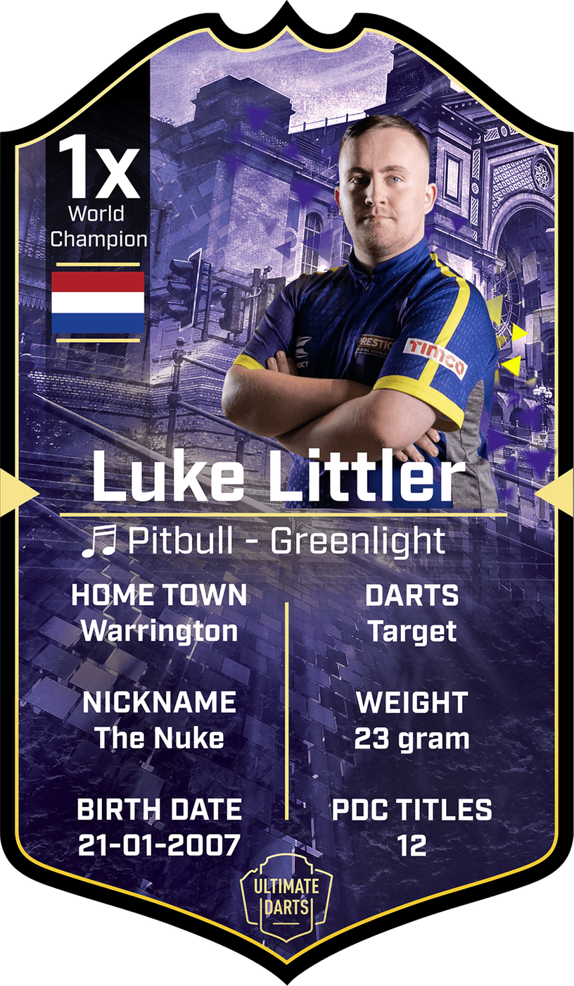 Custom Ultimate Darts Card
