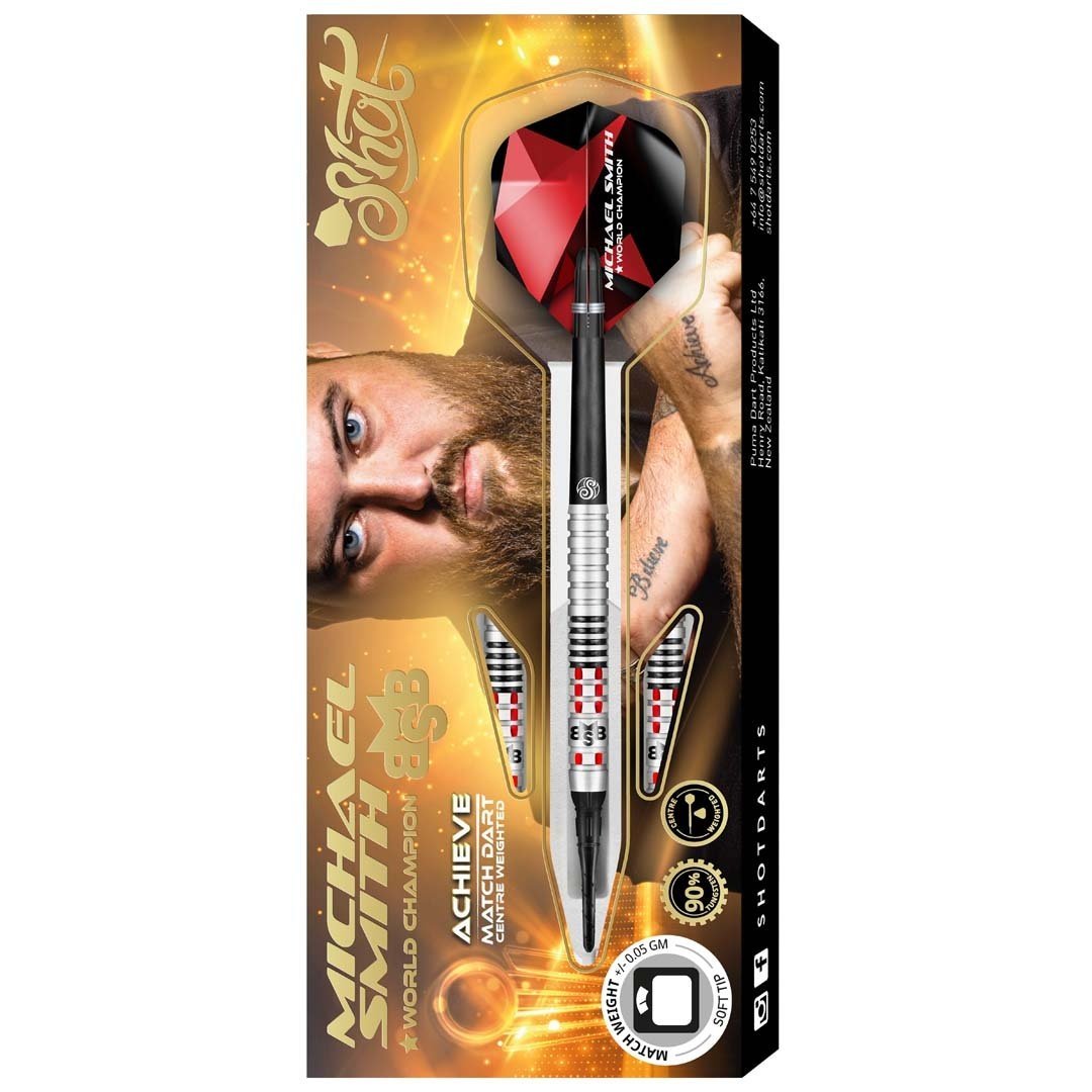 Shot Michael Smith Achieve 90% - Soft Tip Darts - Dartshopper.com