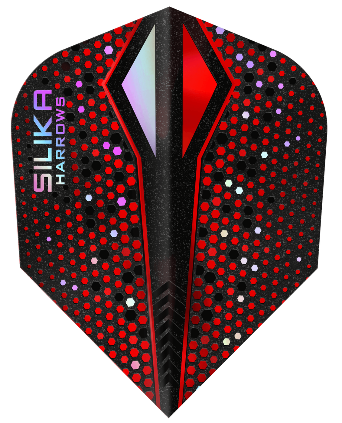 Harrows Silika X Colour Shift Red NO6 Tough Crystalline Coated - Dart Flights