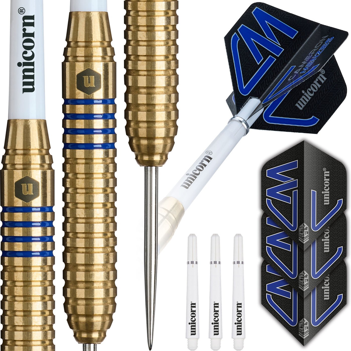 Unicorn Cameron Menzies Brass - Steel Tip Darts - Dartshopper.co.uk
