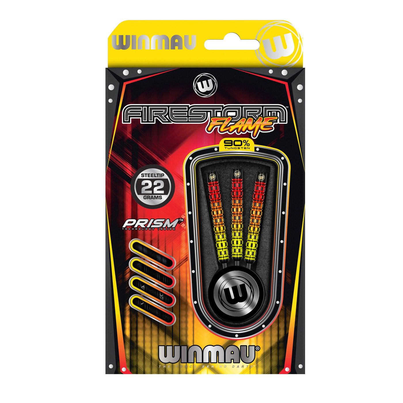 Winmau Firestorm Flame Straight 90% Steel Tip Darts