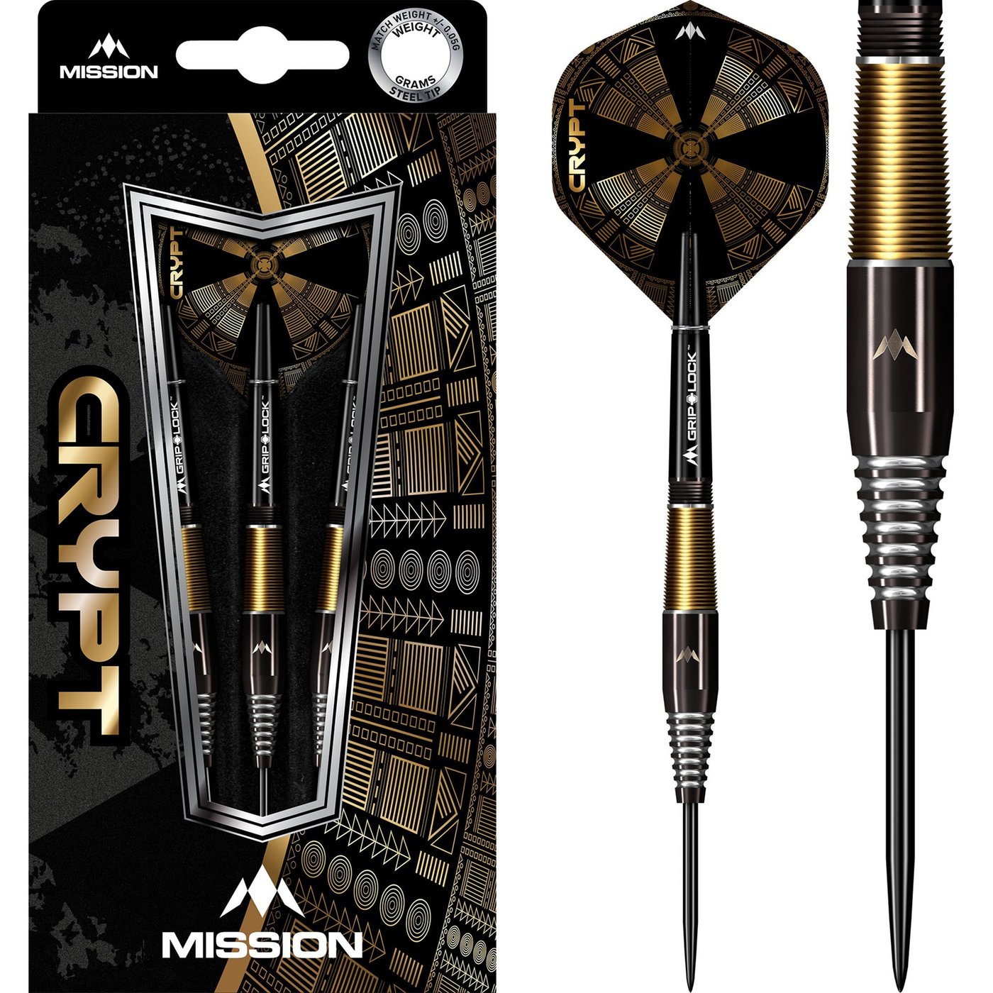 Mission Crypt Black & Gold PVD M2 90% Darts