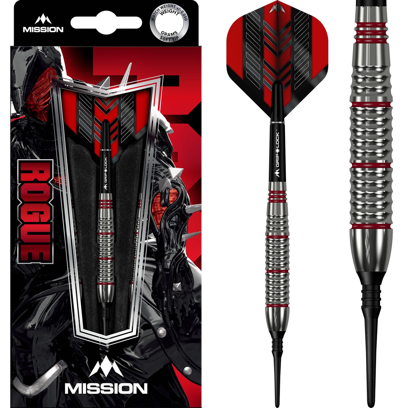 Dardos Mission Rogue Brass  Punta de Plástico