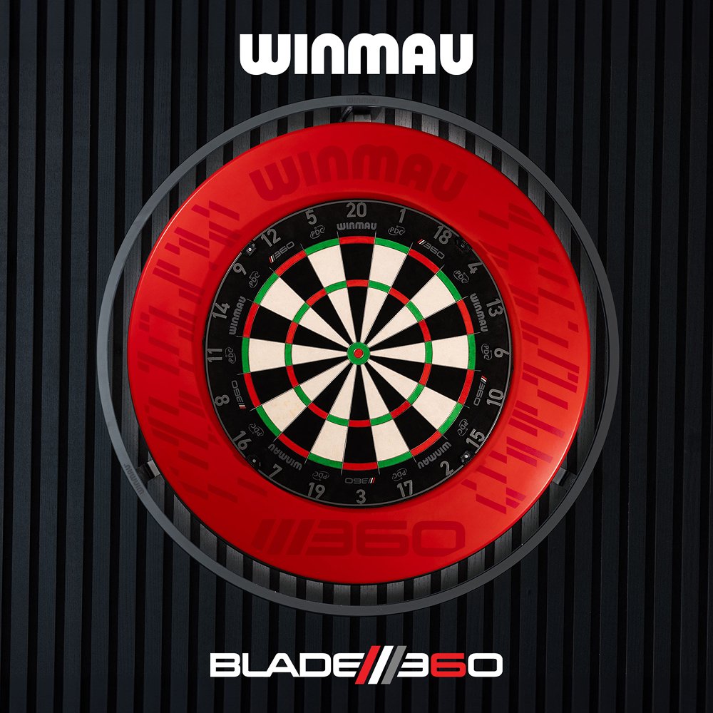 Winmau Plasma + Dartshopper Exclusive Winmau 360 Red Dartboard