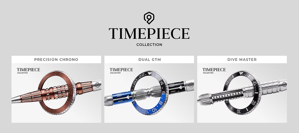 Perfect Nine Timepiece Dive Master 90% Steel Tip Darts - Dartshopper