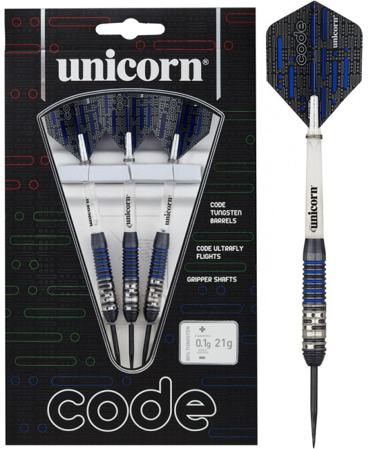Unicorn Code 80% Black Blue Darts