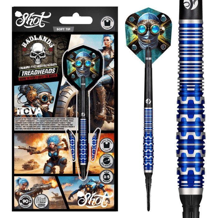 Shot Badlands Tova 90% Soft Tip Darts