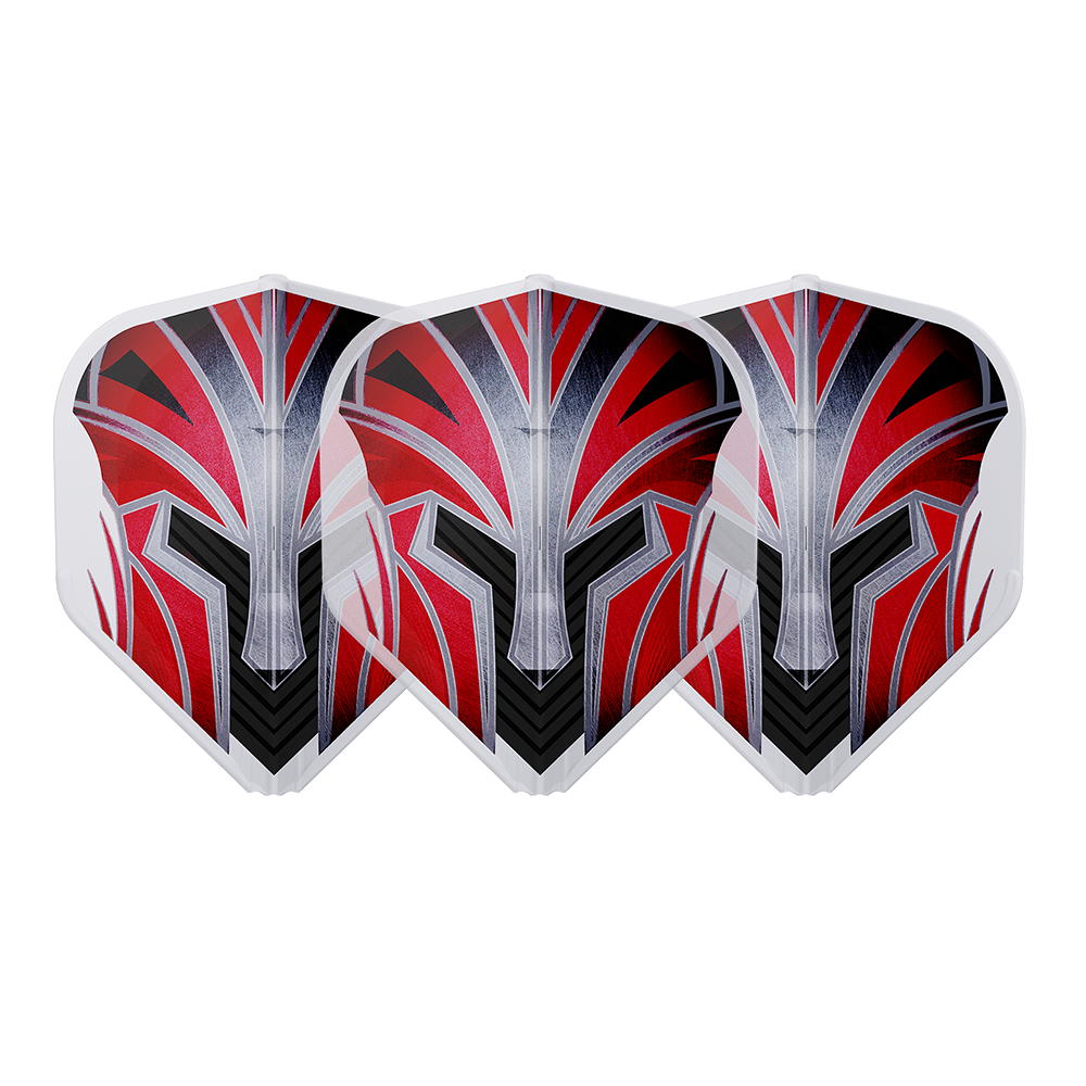 L-Style EZ L1 Prime Series Red Clear White Darts Flights