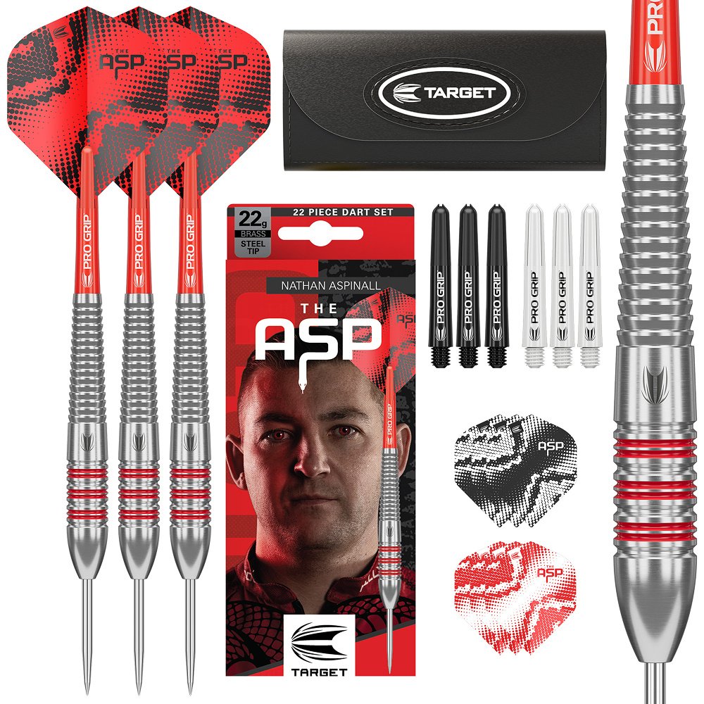 Target Nathan Aspinall Brass Set 22 Pieces Darts