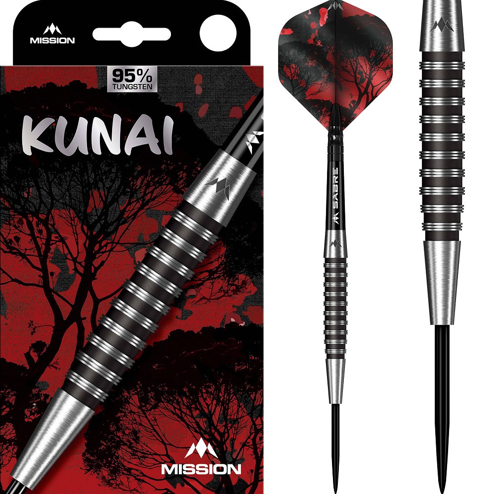 Mission Kunai Black 95% Darts