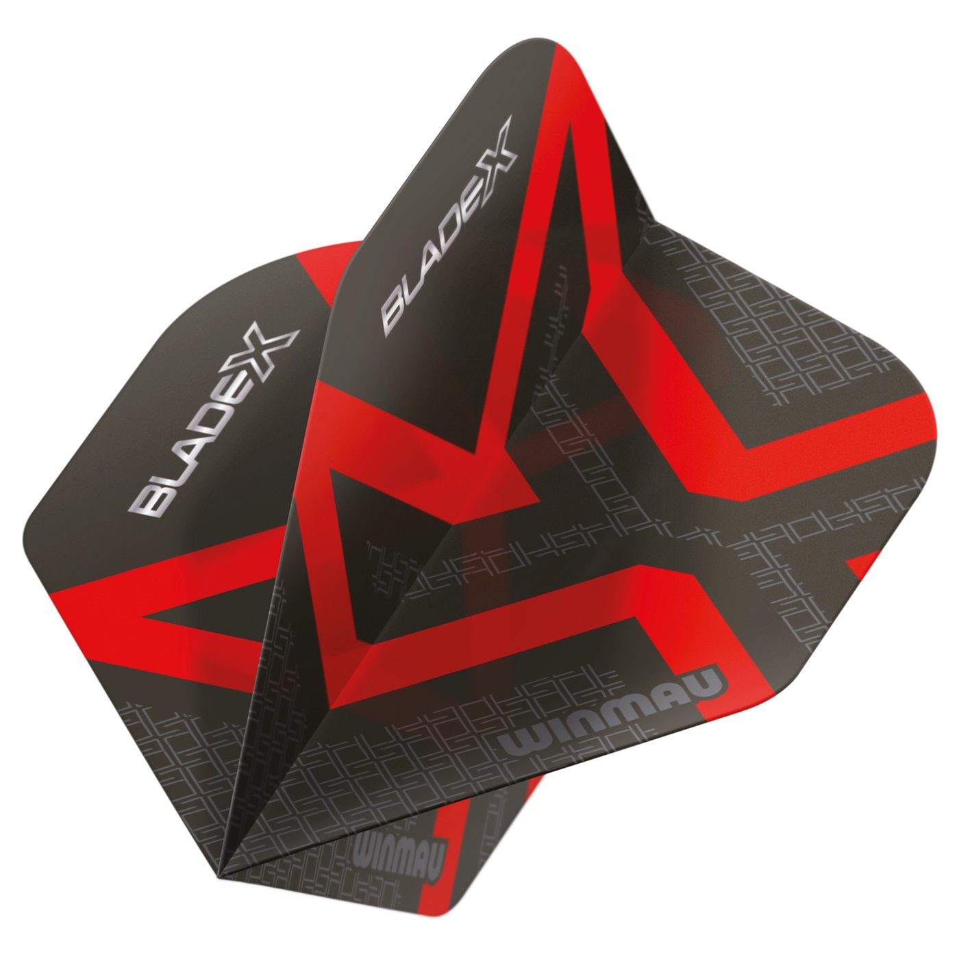 Winmau Blade X Prism Delta Metallic Black Red - Dart Flights