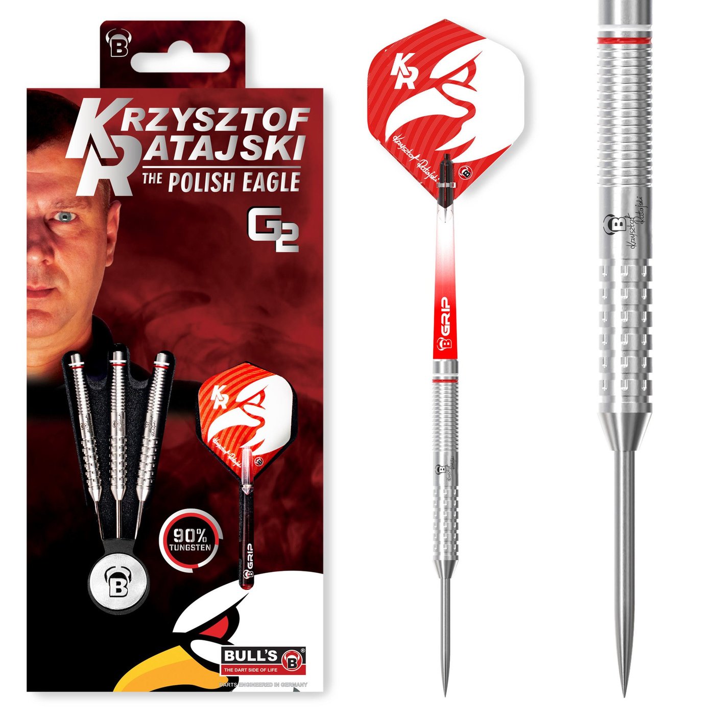 BULL'S Krzysztof Ratajski G2 90% - Steel Tip Darts