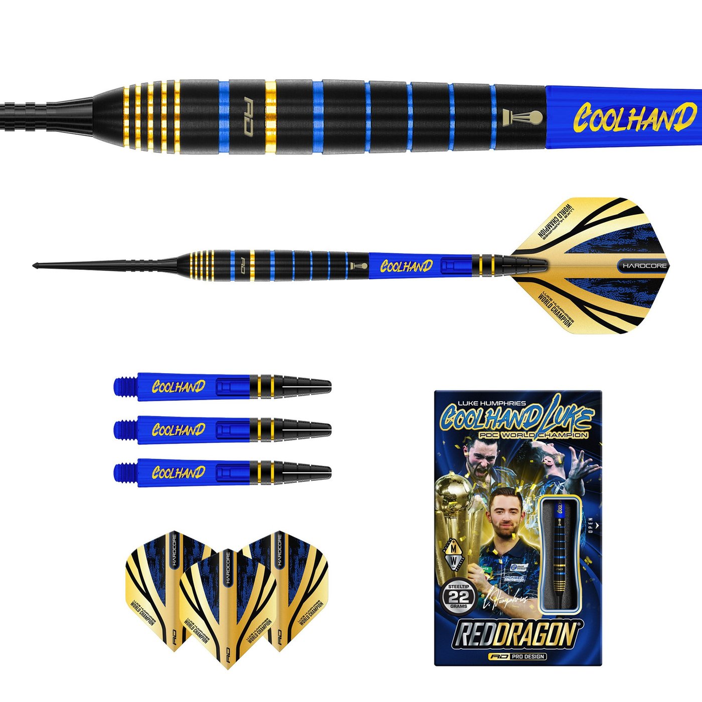 Red Dragon Luke Humphries TX4 Avenger 90% - Steel Tip Darts