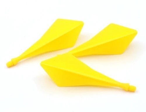 Cuesoul - TRAJ AK8 Integrated Flights - Diamond Shape - Yellow - Dart Flights
