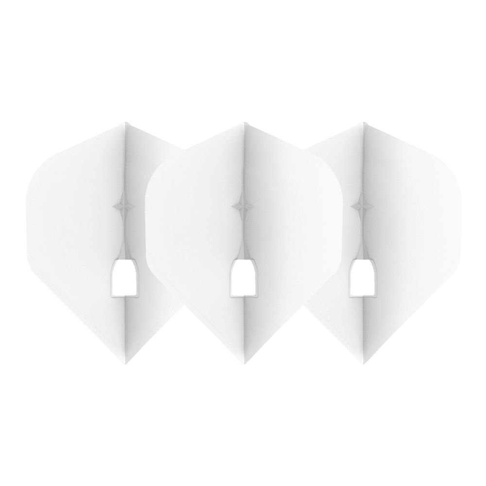 L-Style Champagne L1 Standard Solid White Darts Flights